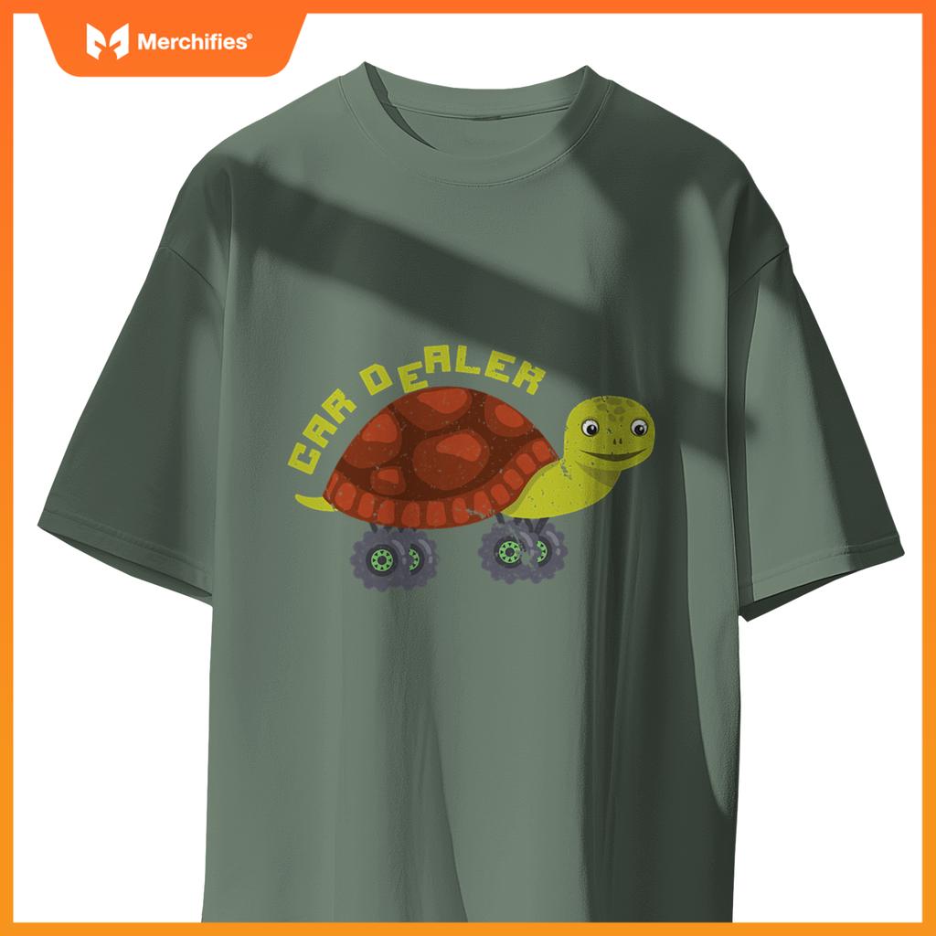 Car Dealer  Turtle Big Wheels Truck T-Shirt