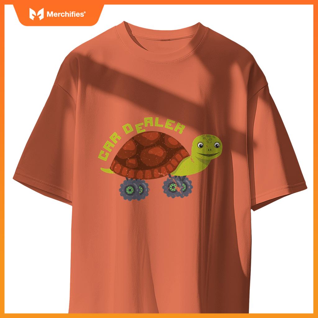 Car Dealer  Turtle Big Wheels Truck T-Shirt