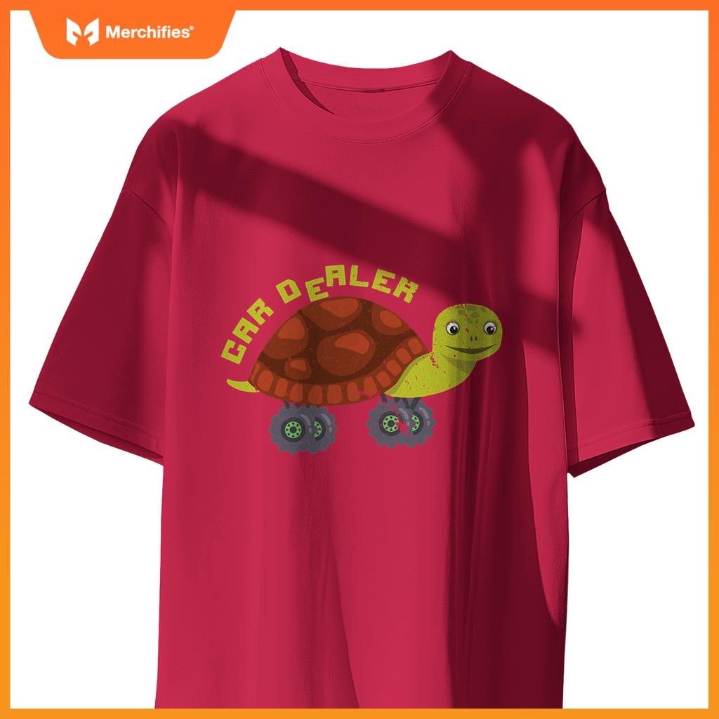 Car Dealer  Turtle Big Wheels Truck T-Shirt