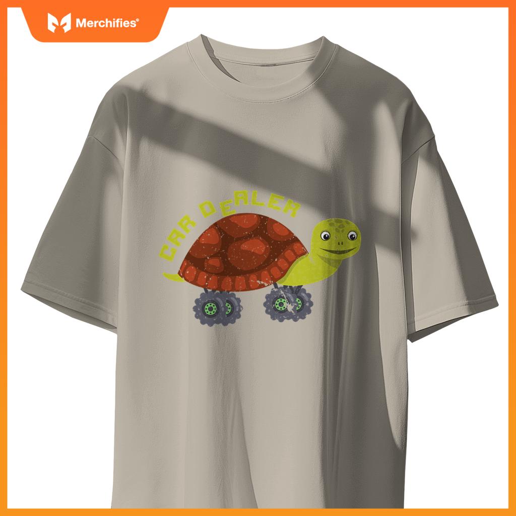 Car Dealer  Turtle Big Wheels Truck T-Shirt