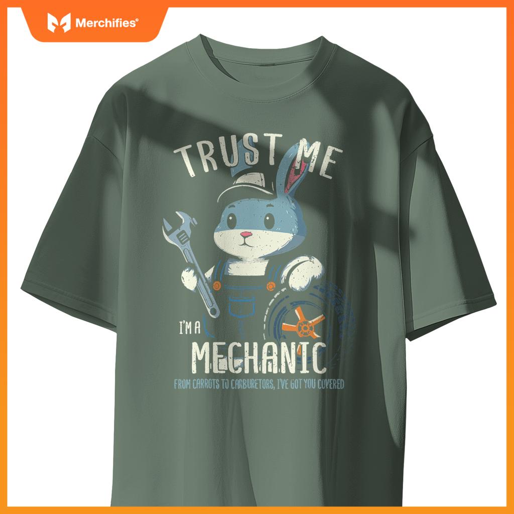 Car Mechanic Rabbit Bunny Auto Mechanic T-Shirt