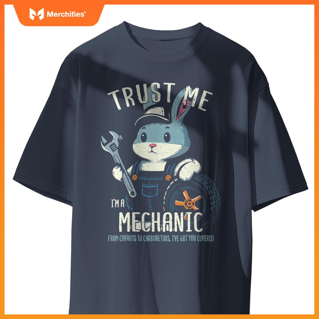 Car Mechanic Rabbit Bunny Auto Mechanic T-Shirt
