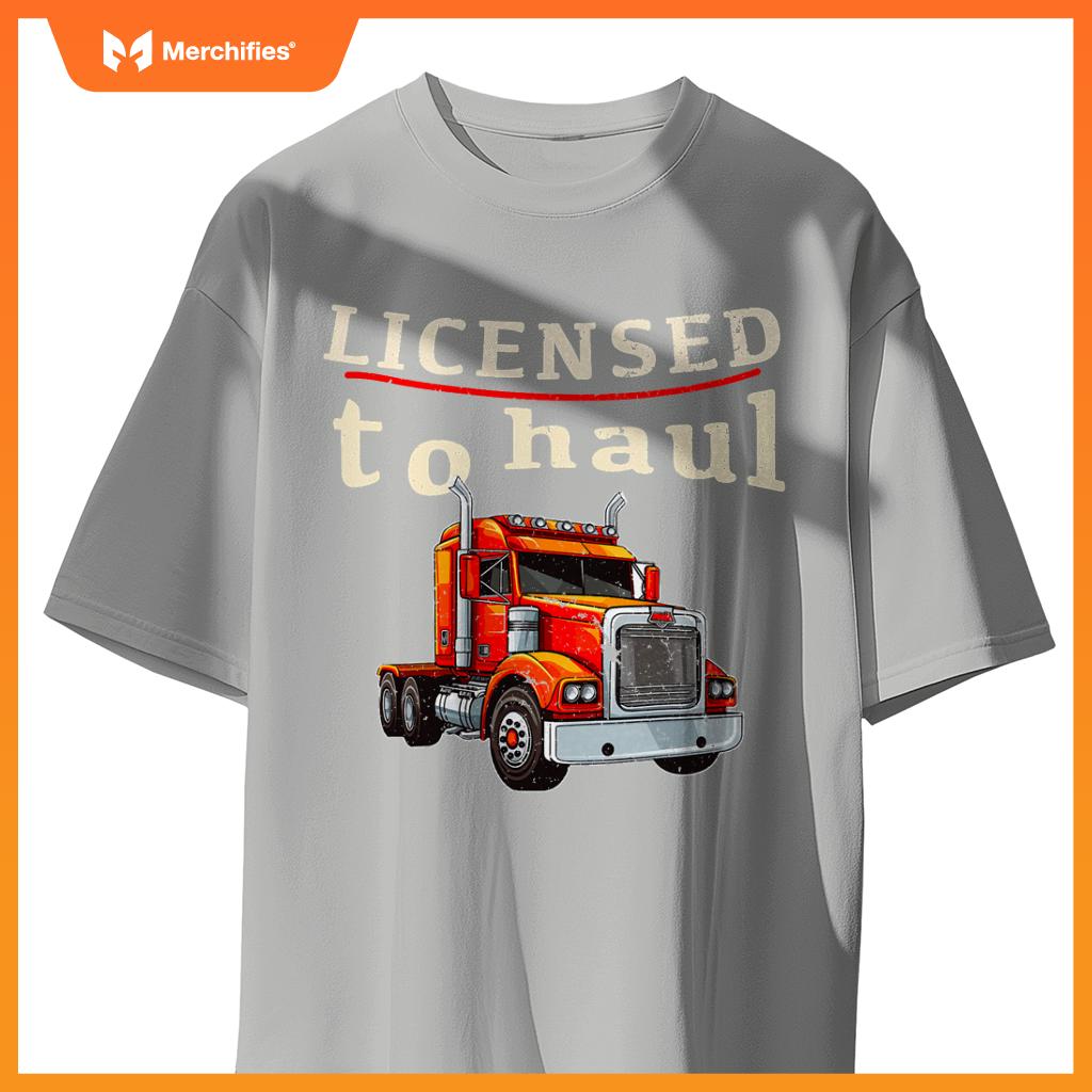Cdl Truck Driver Men Trucker Driving Passed Cdl Exam T-Shirt