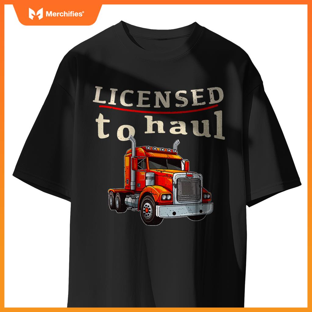 Cdl Truck Driver Men Trucker Driving Passed Cdl Exam T-Shirt
