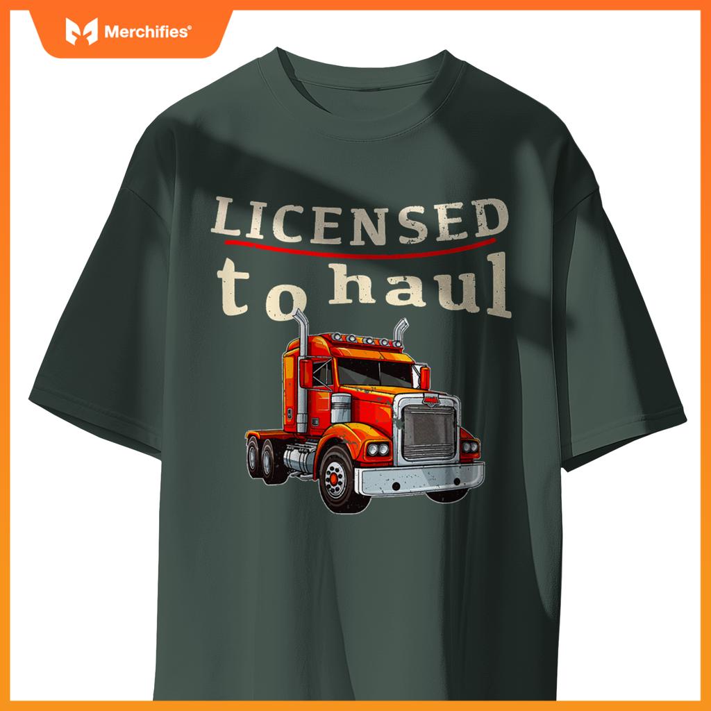 Cdl Truck Driver Men Trucker Driving Passed Cdl Exam T-Shirt