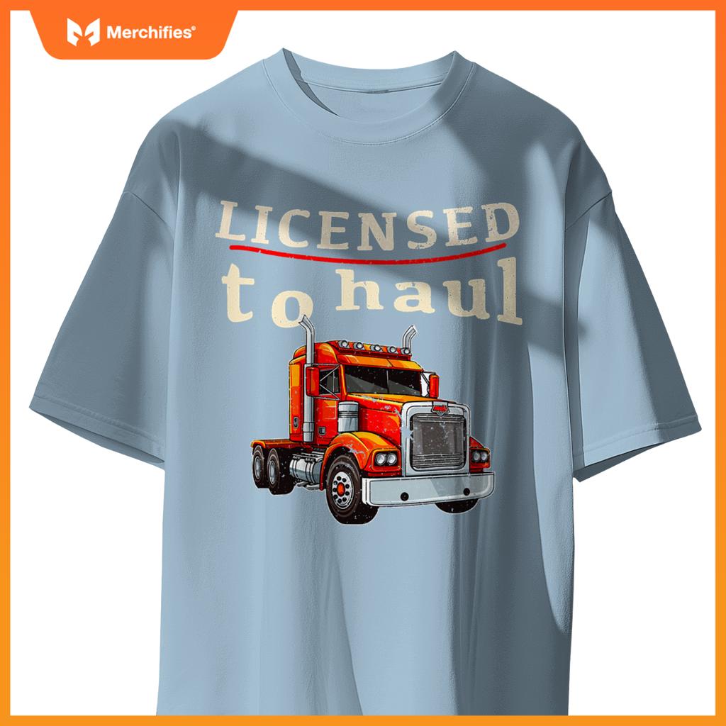 Cdl Truck Driver Men Trucker Driving Passed Cdl Exam T-Shirt