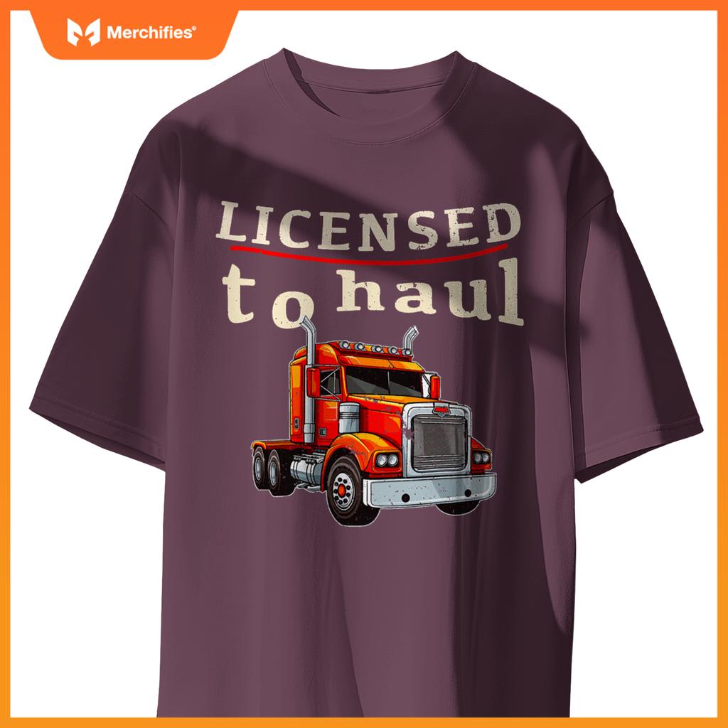 Cdl Truck Driver Men Trucker Driving Passed Cdl Exam T-Shirt