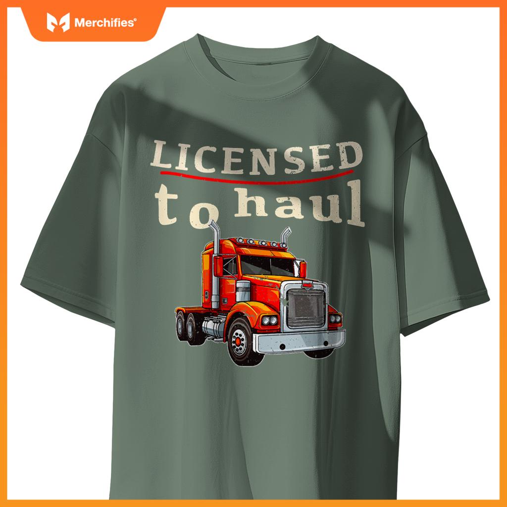 Cdl Truck Driver Men Trucker Driving Passed Cdl Exam T-Shirt