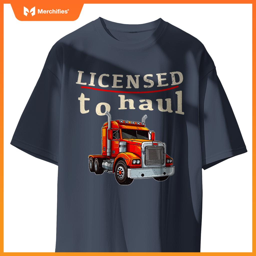 Cdl Truck Driver Men Trucker Driving Passed Cdl Exam T-Shirt