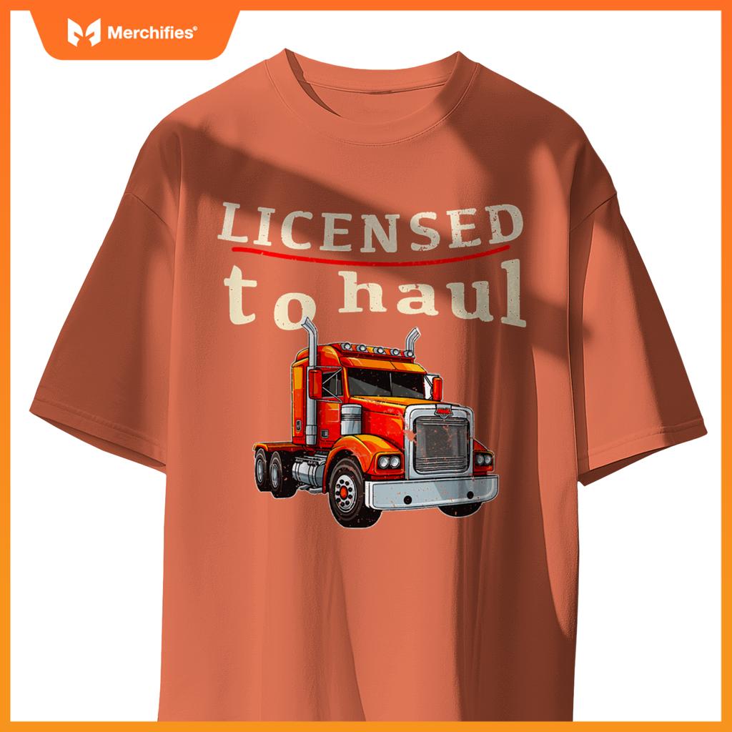 Cdl Truck Driver Men Trucker Driving Passed Cdl Exam T-Shirt