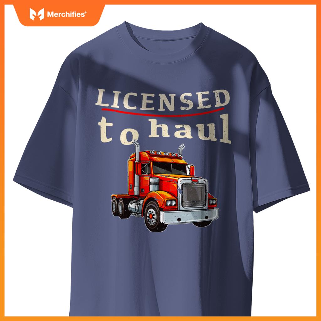 Cdl Truck Driver Men Trucker Driving Passed Cdl Exam T-Shirt