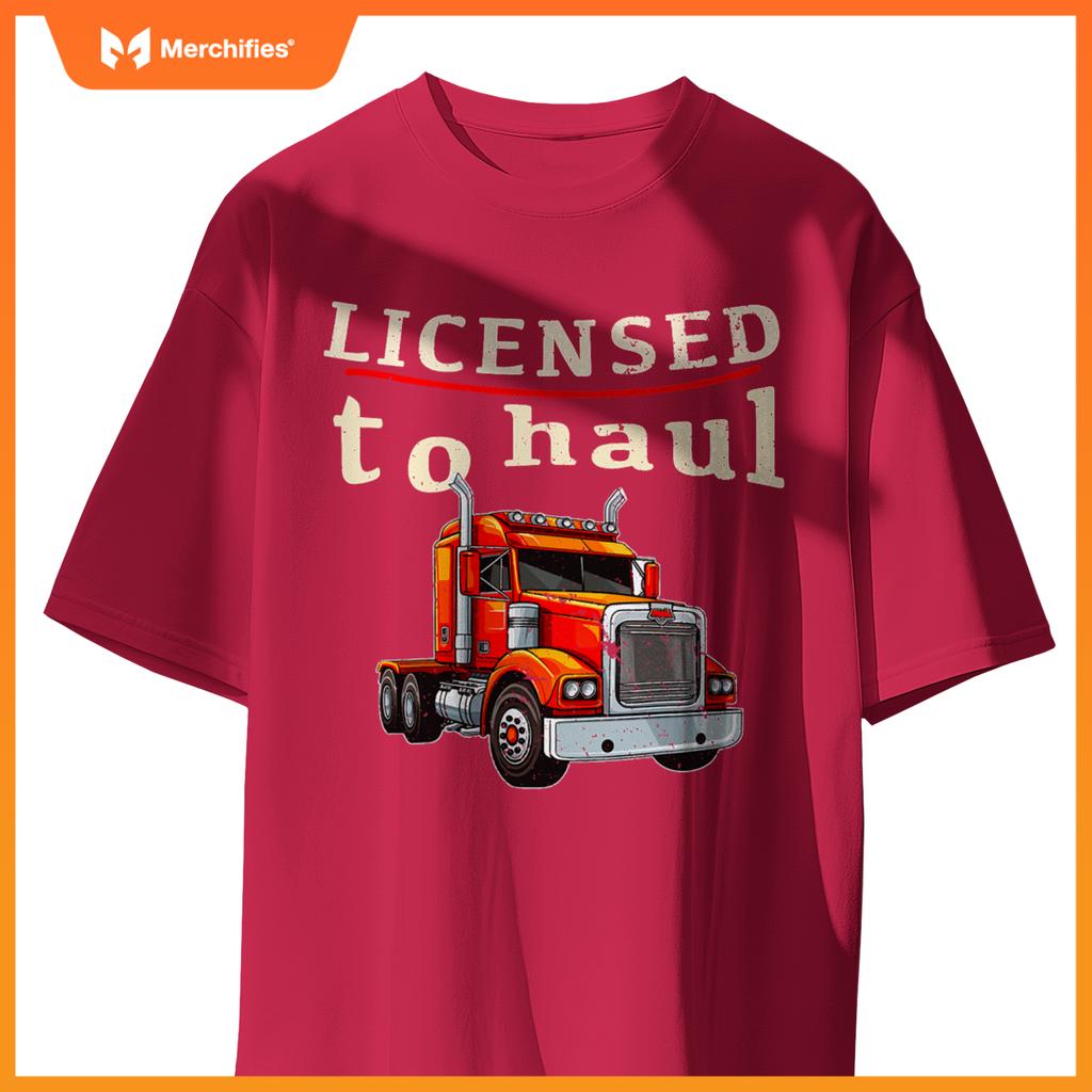 Cdl Truck Driver Men Trucker Driving Passed Cdl Exam T-Shirt