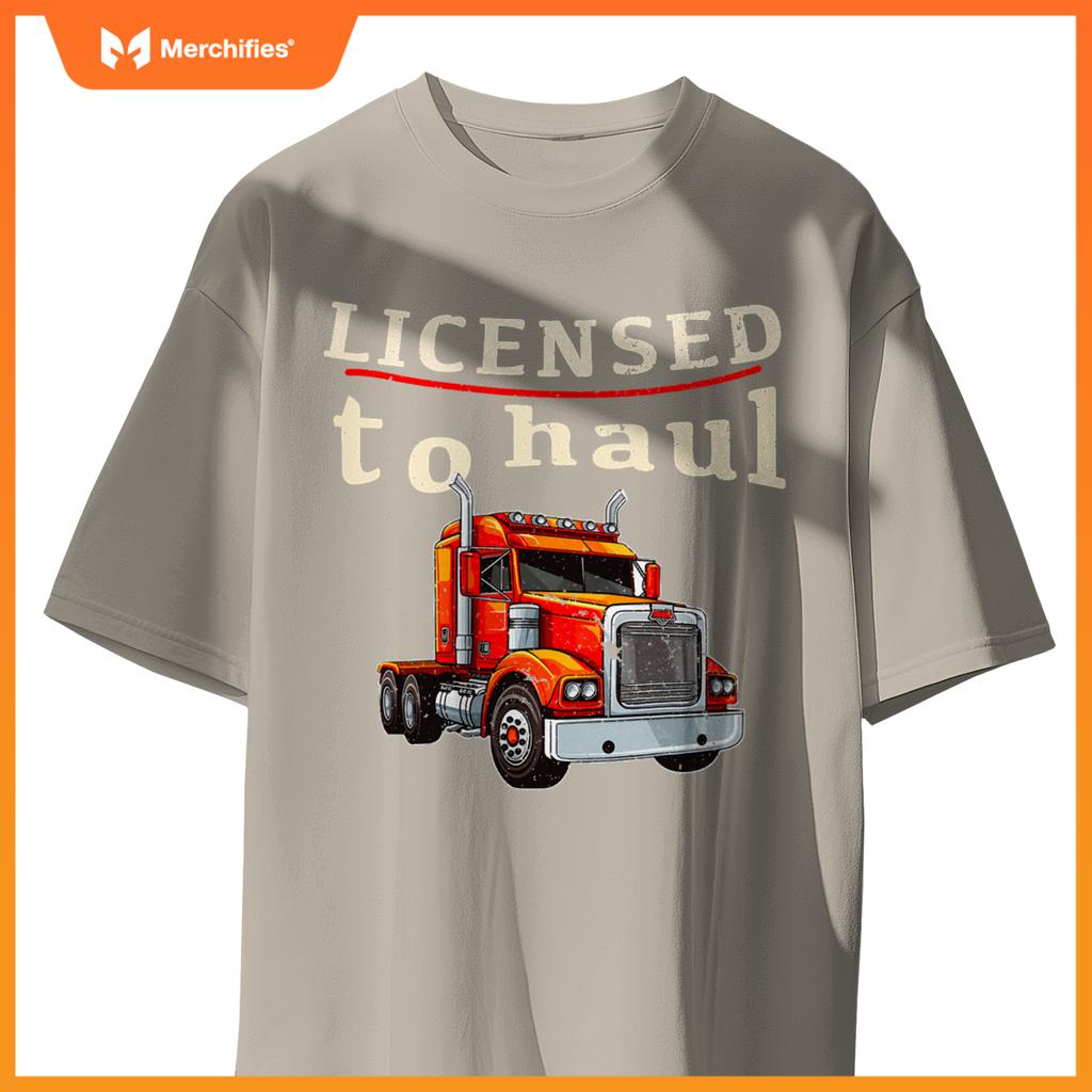 Cdl Truck Driver Men Trucker Driving Passed Cdl Exam T-Shirt