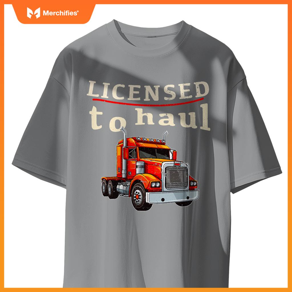 Cdl Truck Driver Men Trucker Driving Passed Cdl Exam T-Shirt