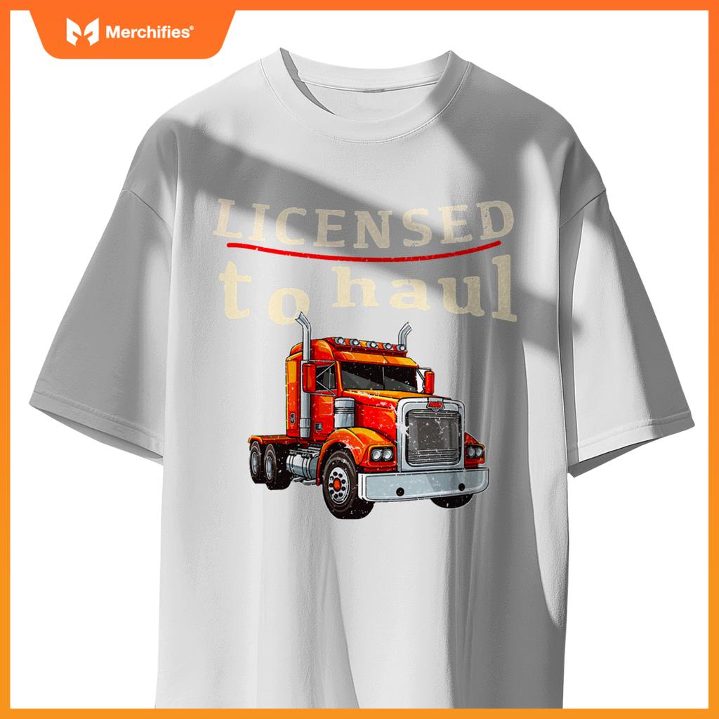 Cdl Truck Driver Men Trucker Driving Passed Cdl Exam T-Shirt