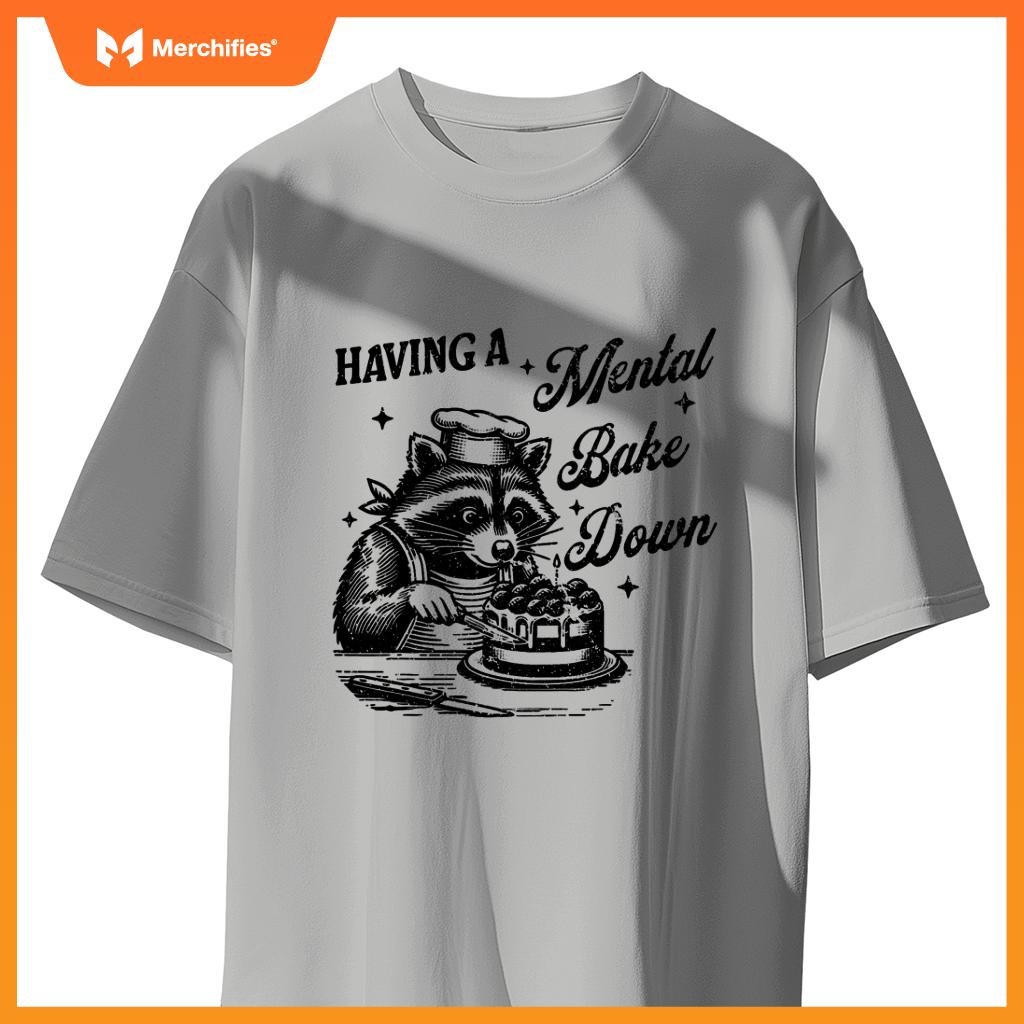 Chef Raccoon Having A Mental Bake Down T-Shirt