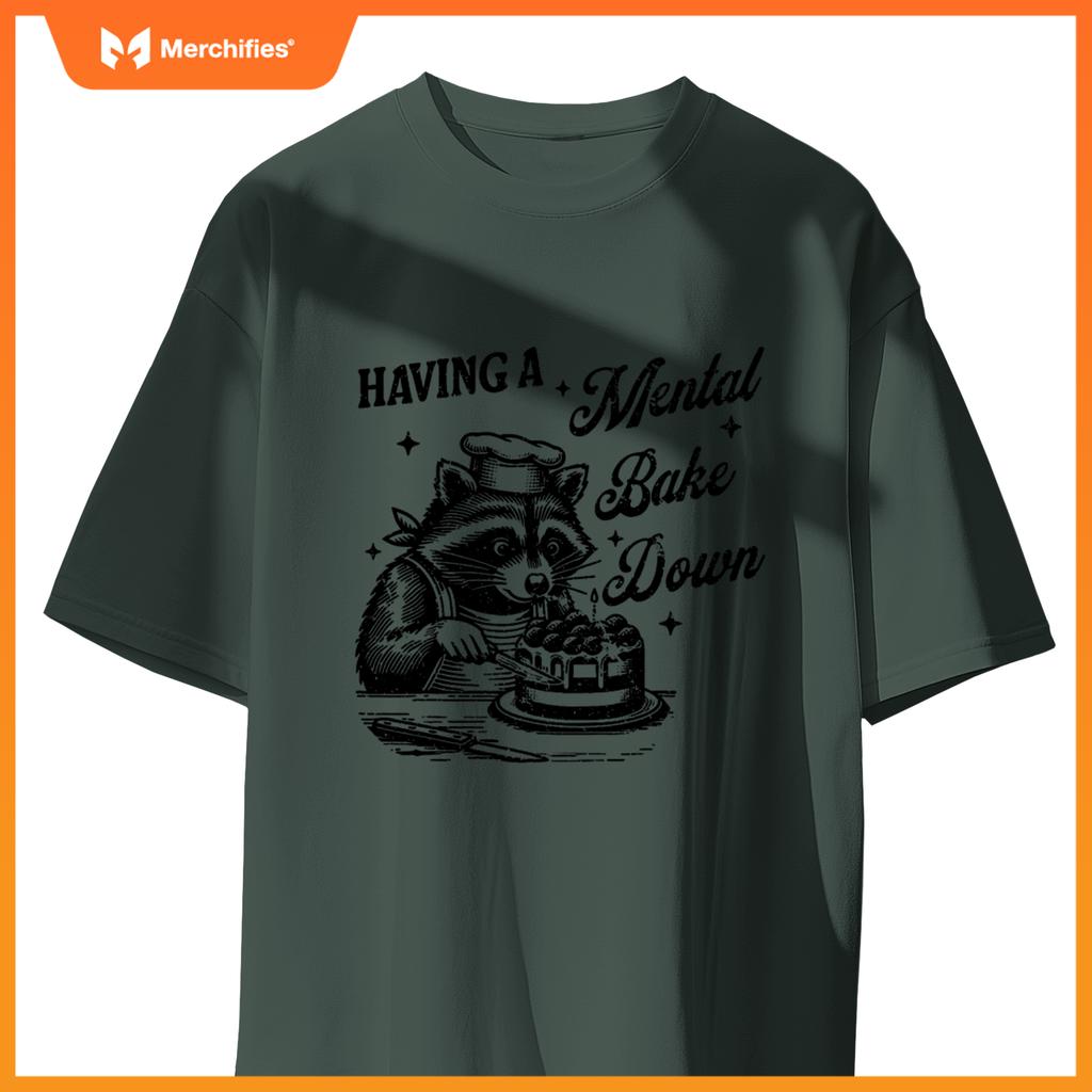 Chef Raccoon Having A Mental Bake Down T-Shirt
