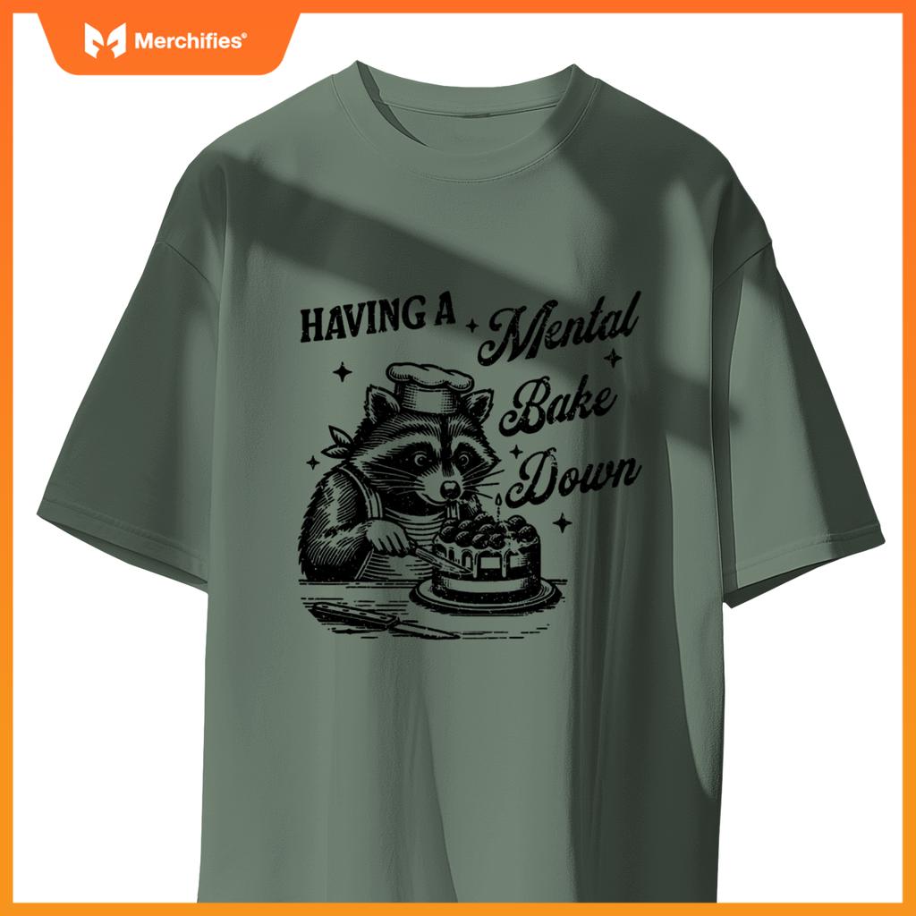 Chef Raccoon Having A Mental Bake Down T-Shirt