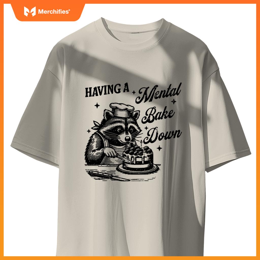 Chef Raccoon Having A Mental Bake Down T-Shirt