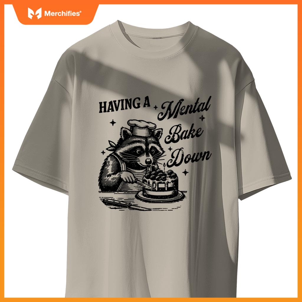 Chef Raccoon Having A Mental Bake Down T-Shirt