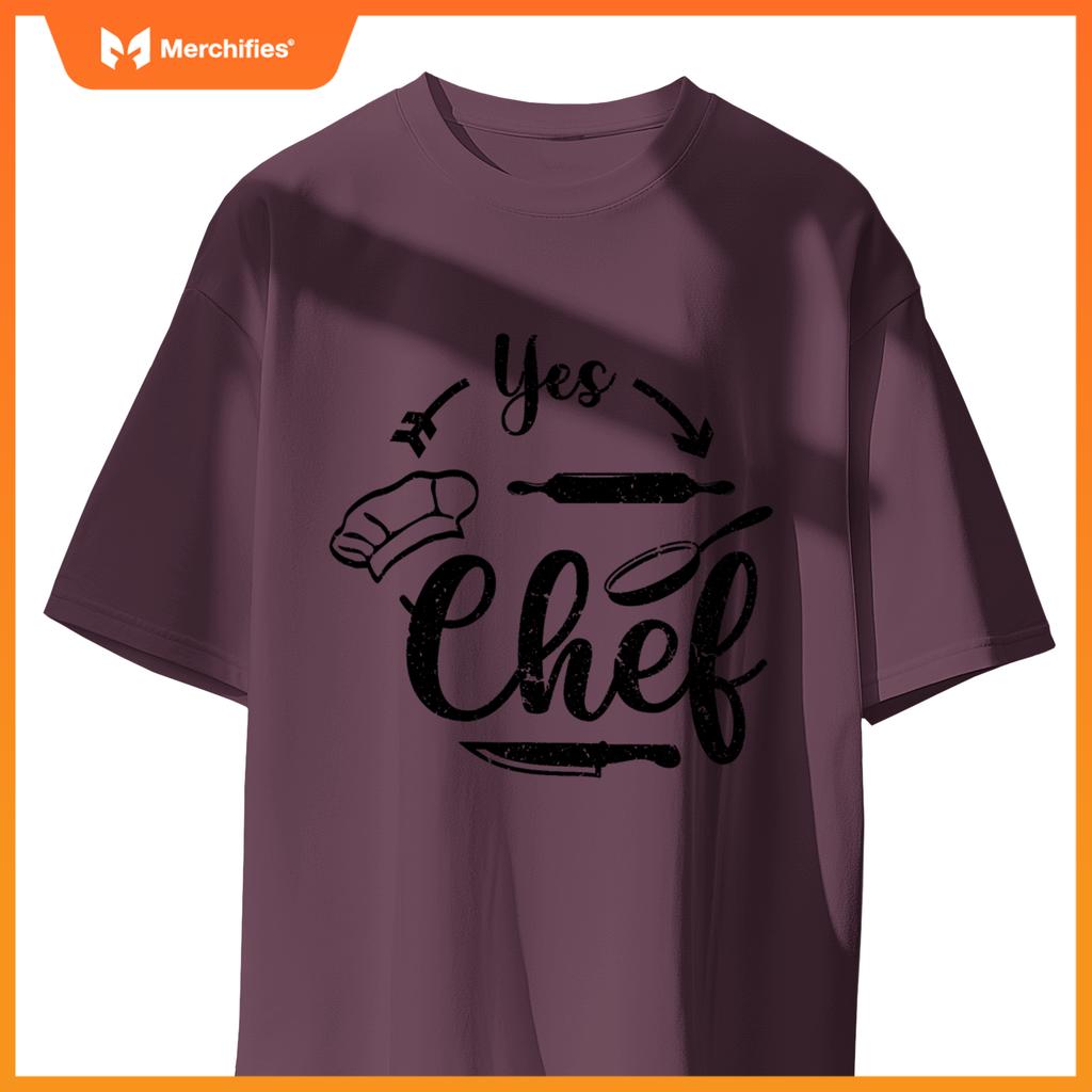 Chef Restaurant Kitchen Cooking Saying Yes Chef T-Shirt