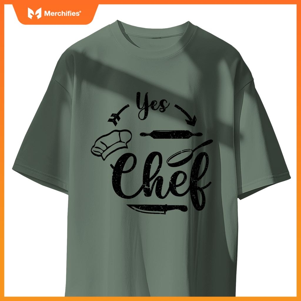 Chef Restaurant Kitchen Cooking Saying Yes Chef T-Shirt