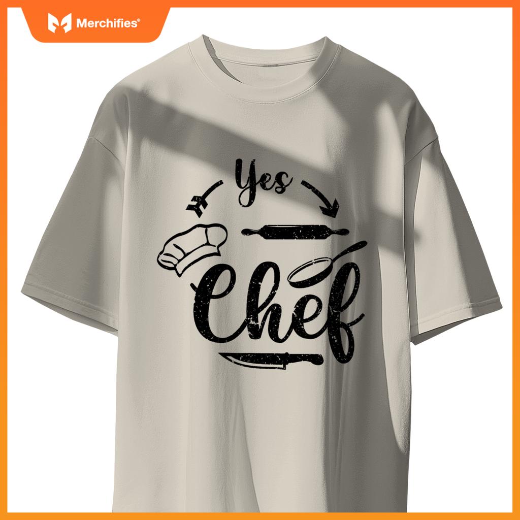 Chef Restaurant Kitchen Cooking Saying Yes Chef T-Shirt