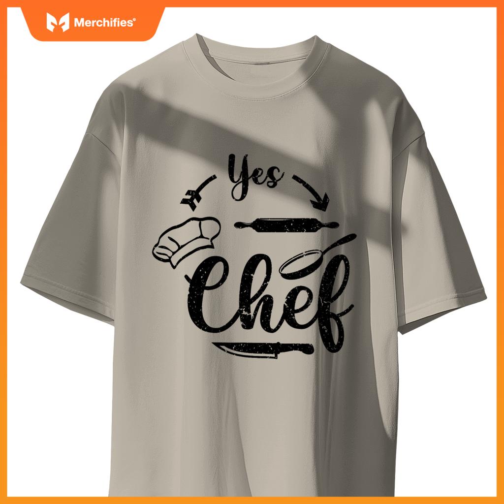Chef Restaurant Kitchen Cooking Saying Yes Chef T-Shirt