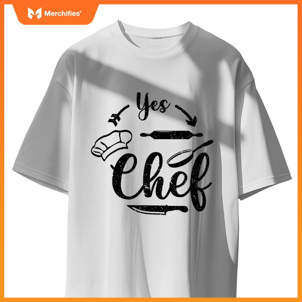 Chef Restaurant Kitchen Cooking Saying Yes Chef T-Shirt