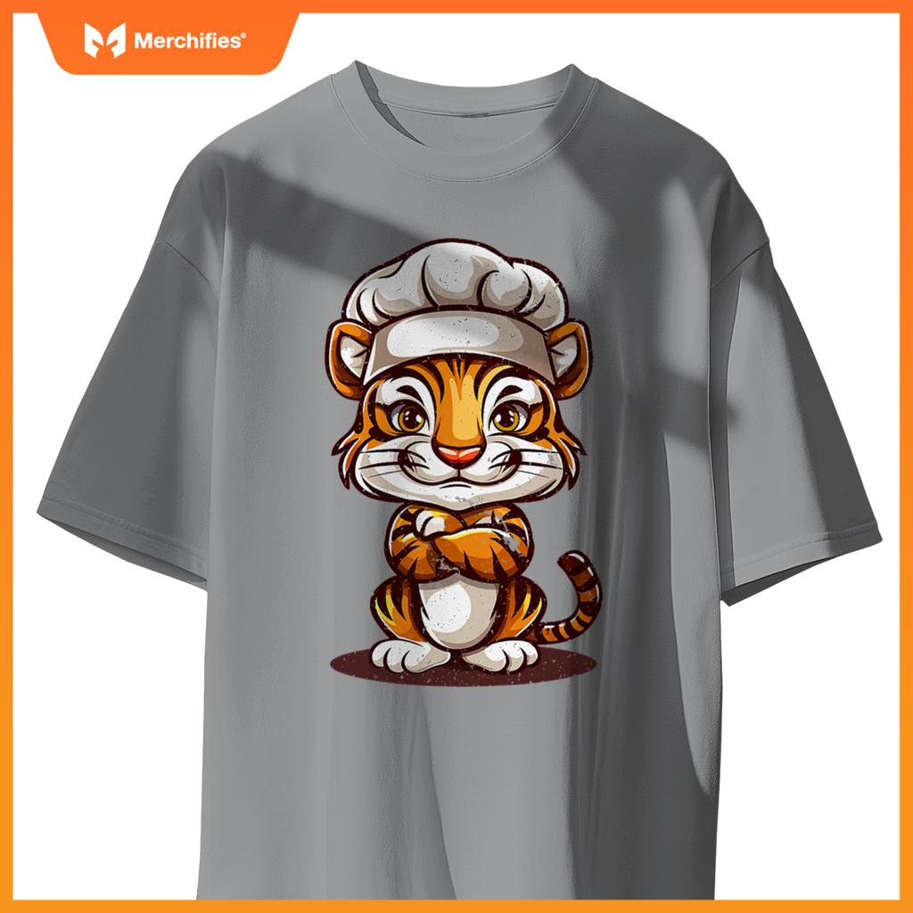 Chef Tiger - Cute Tiger In A Chefs Hat Tiger Chef T-Shirt