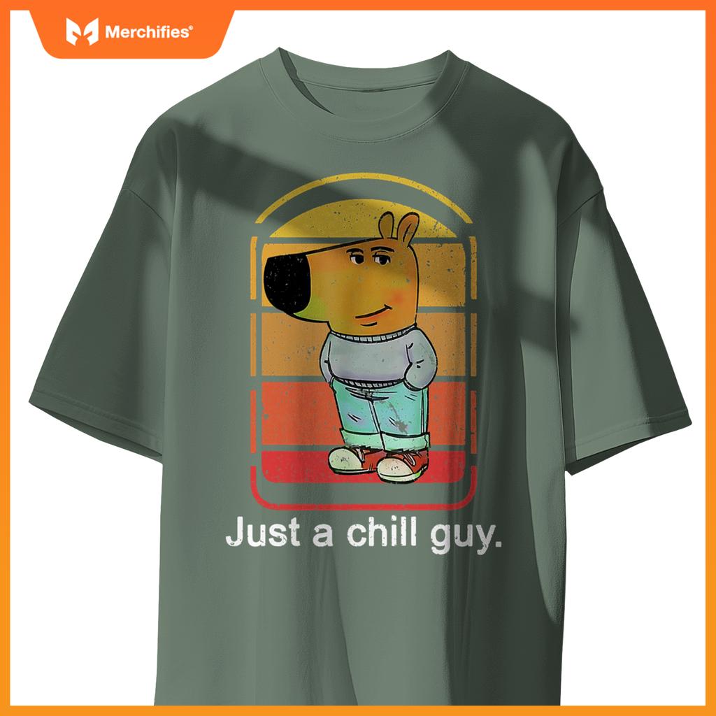 Chill Guy Dog  Chill Guy Meme T-Shirt