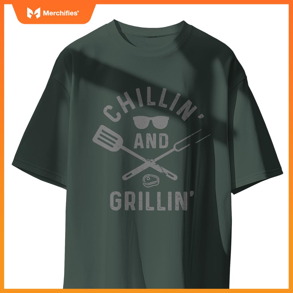 Chilling & Grilling Bbq Grill Chef  Barbecue T-Shirt