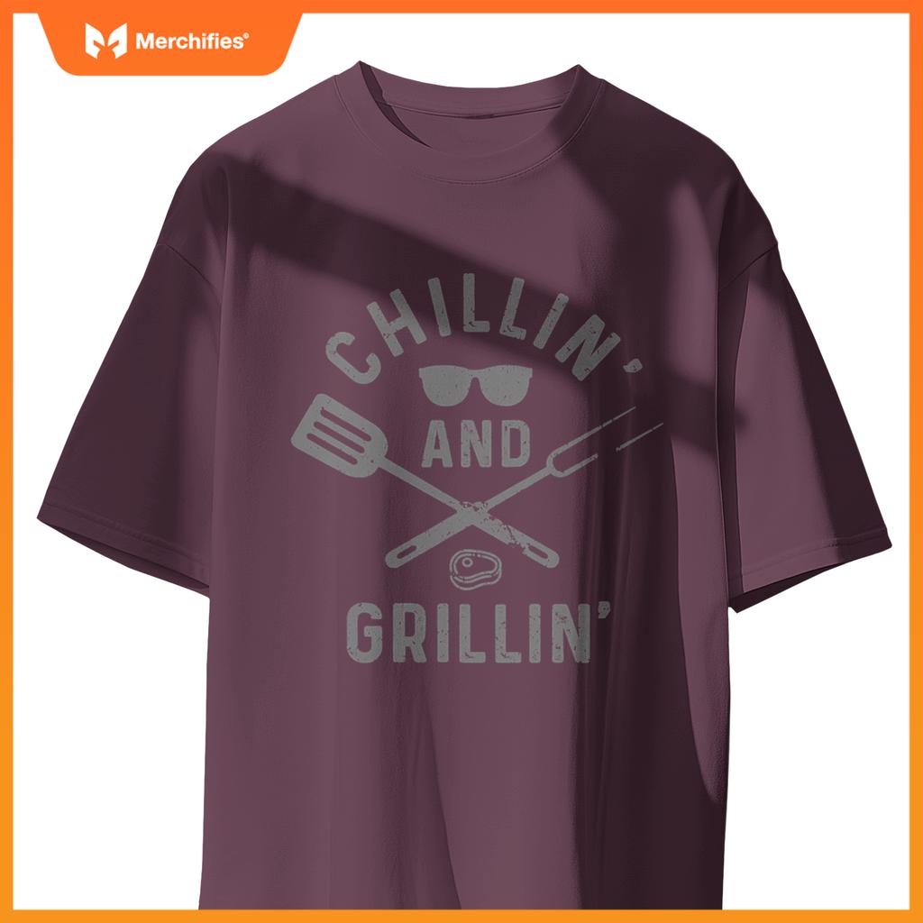 Chilling & Grilling Bbq Grill Chef  Barbecue T-Shirt