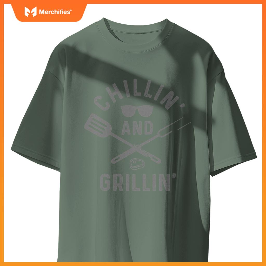 Chilling & Grilling Bbq Grill Chef  Barbecue T-Shirt