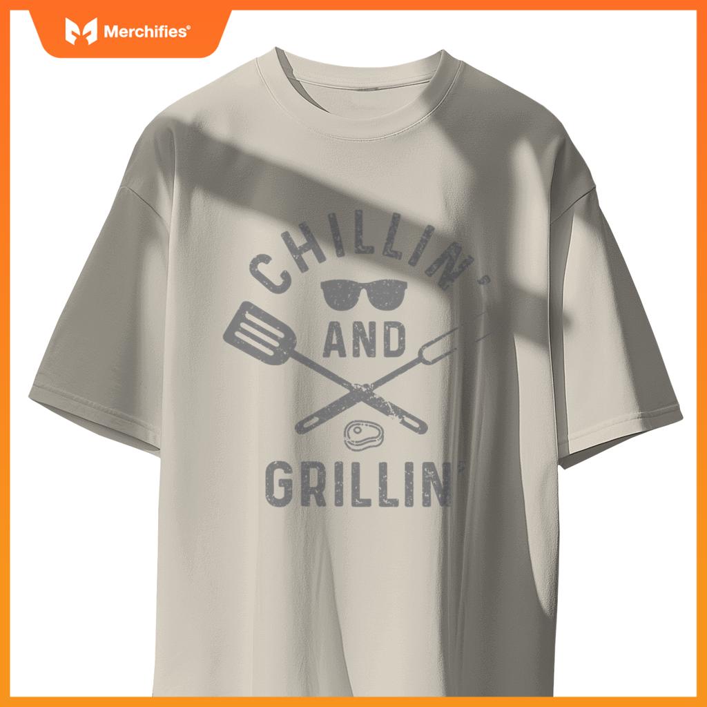 Chilling & Grilling Bbq Grill Chef  Barbecue T-Shirt