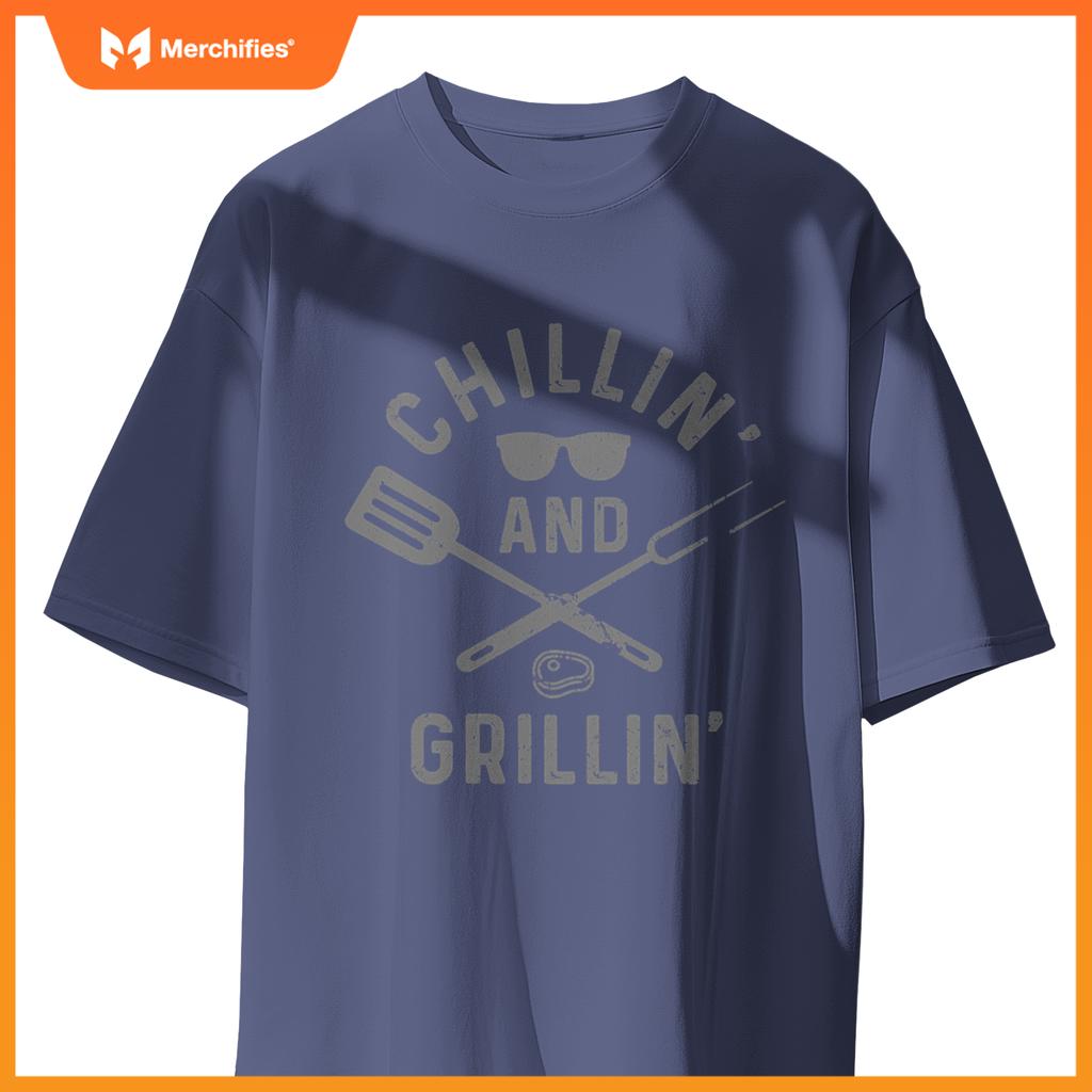 Chilling & Grilling Bbq Grill Chef  Barbecue T-Shirt