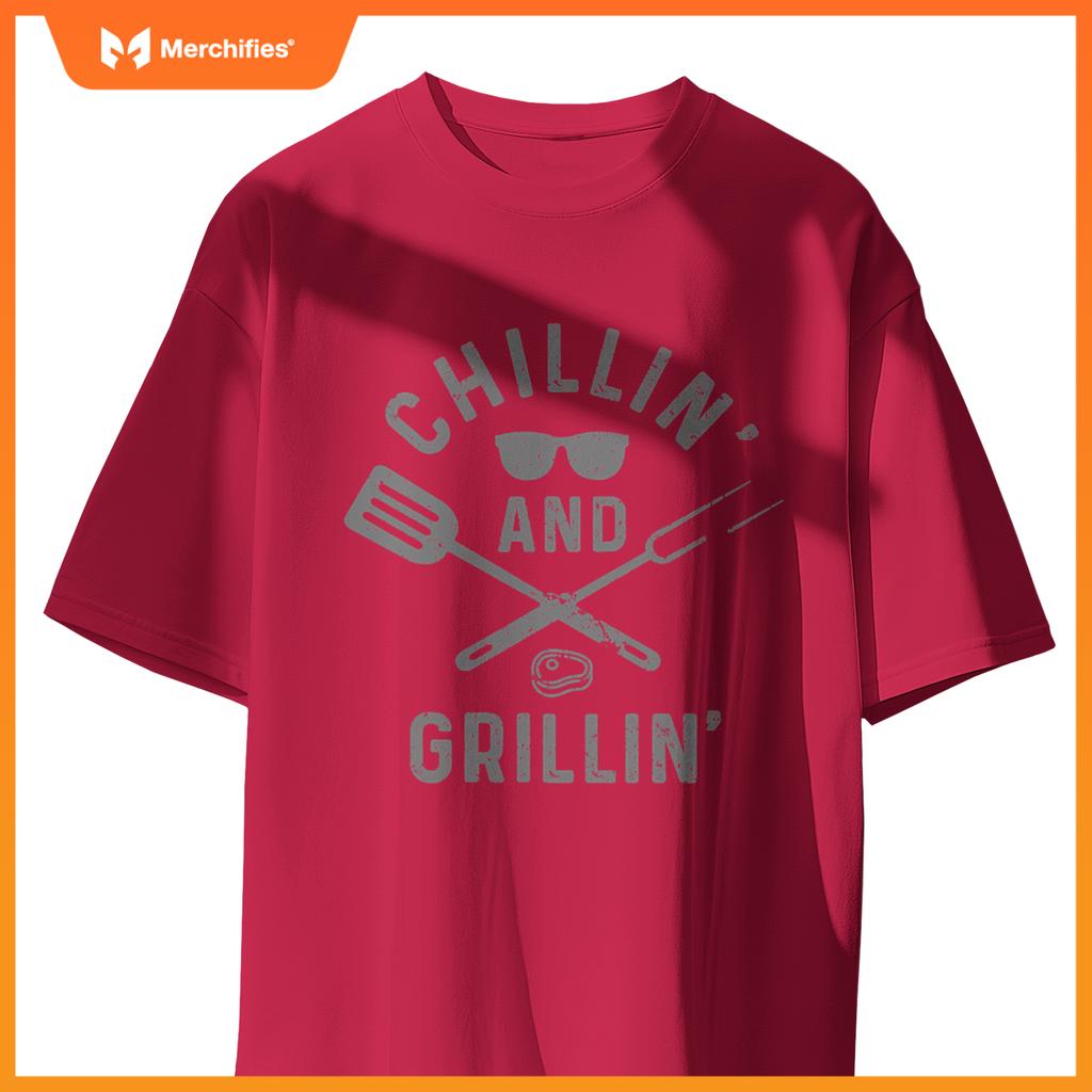 Chilling & Grilling Bbq Grill Chef  Barbecue T-Shirt