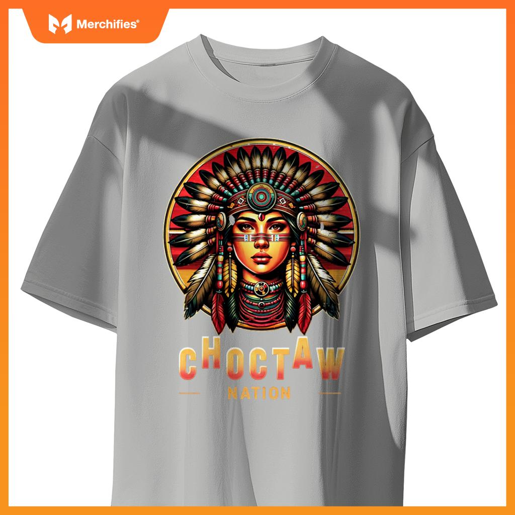 Choctaw nation - native american woman - T-shirt