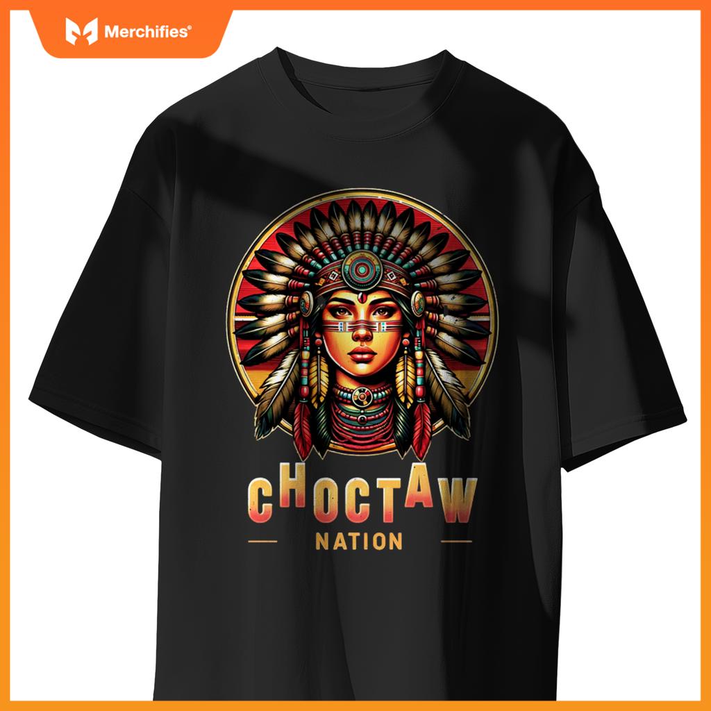 Choctaw nation - native american woman - T-shirt
