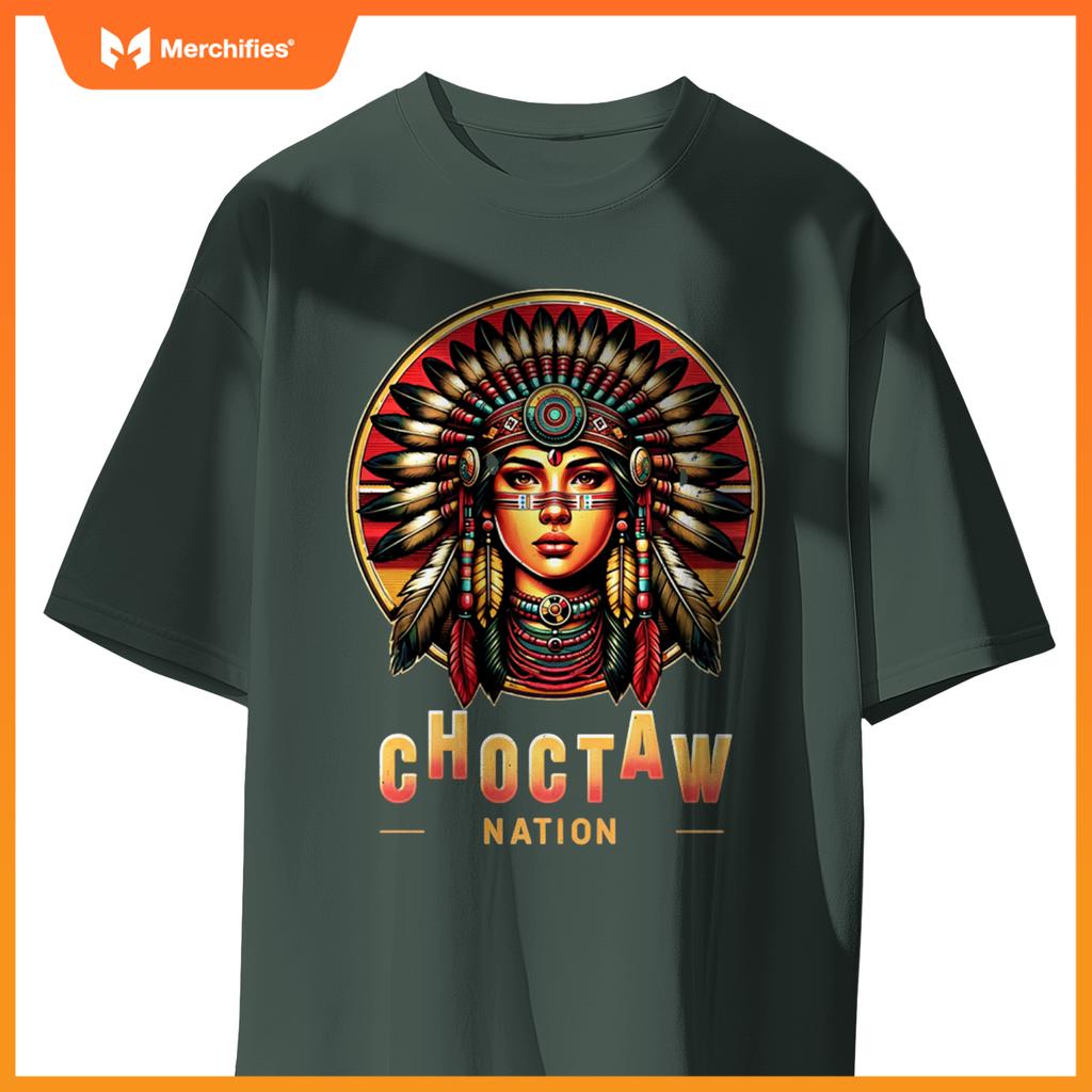 Choctaw nation - native american woman - T-shirt