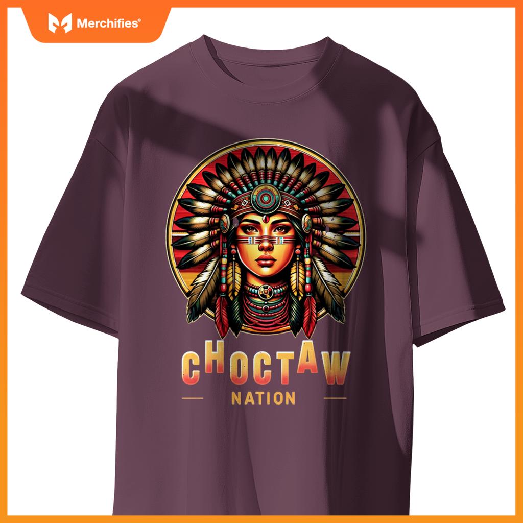 Choctaw nation - native american woman - T-shirt