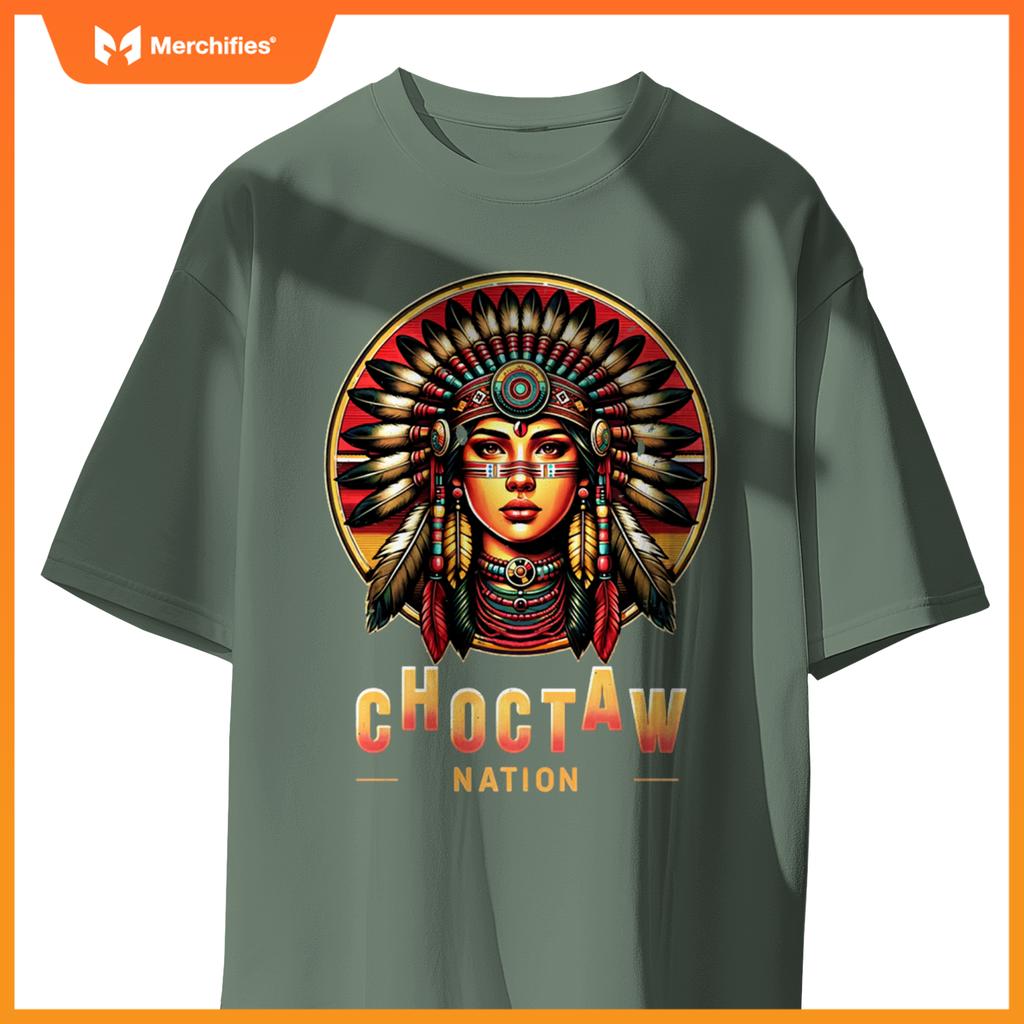 Choctaw nation - native american woman - T-shirt