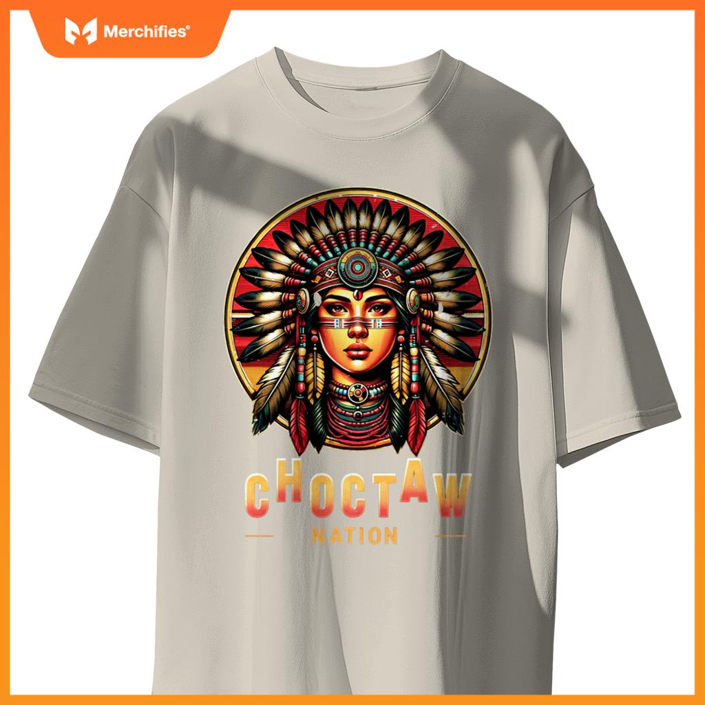 Choctaw nation - native american woman - T-shirt