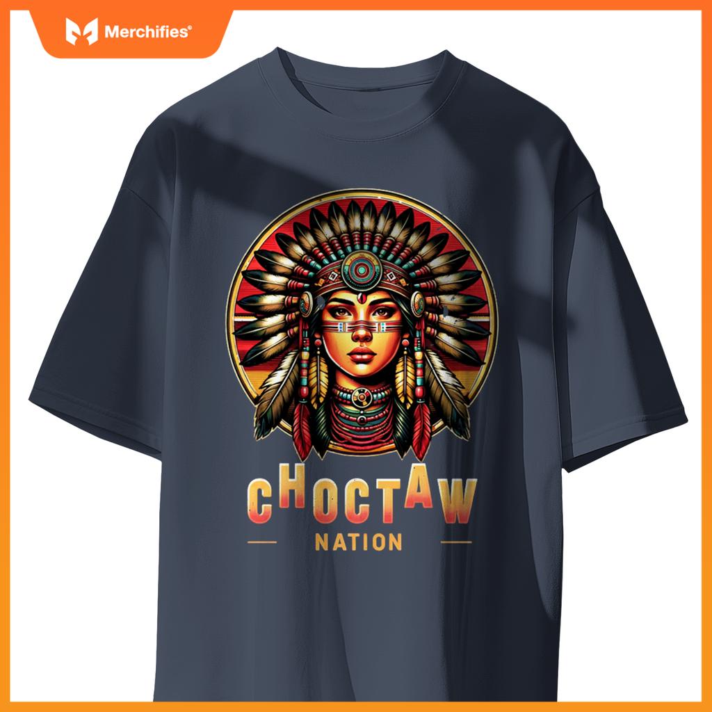 Choctaw nation - native american woman - T-shirt