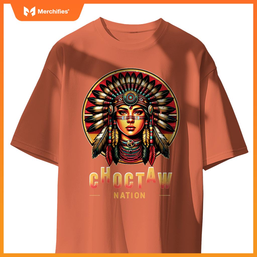 Choctaw nation - native american woman - T-shirt