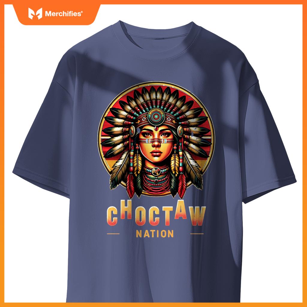 Choctaw nation - native american woman - T-shirt