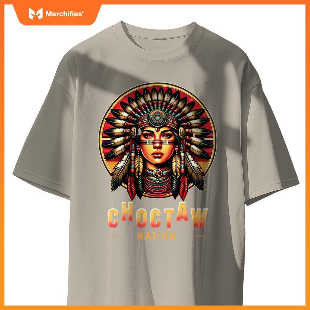 Choctaw nation - native american woman - T-shirt