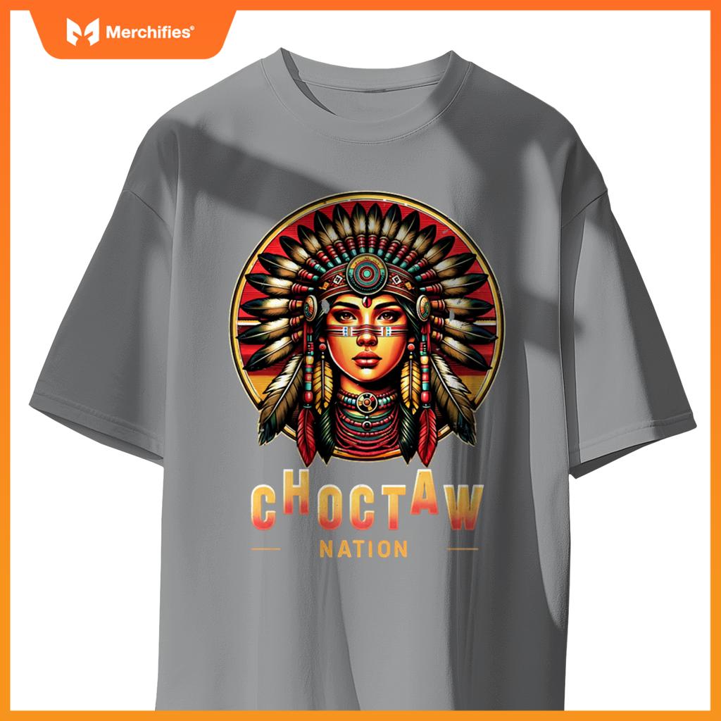 Choctaw nation - native american woman - T-shirt