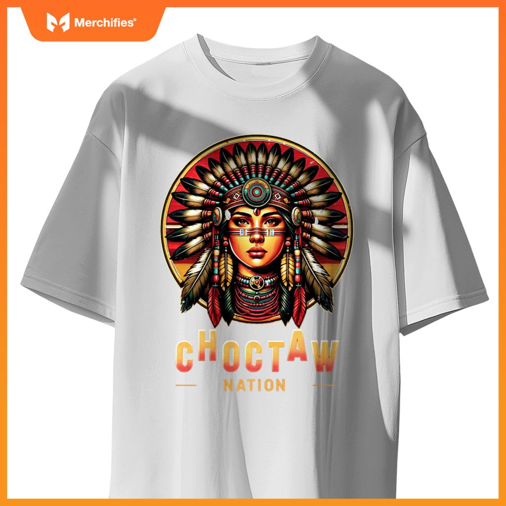 Choctaw nation - native american woman - T-shirt