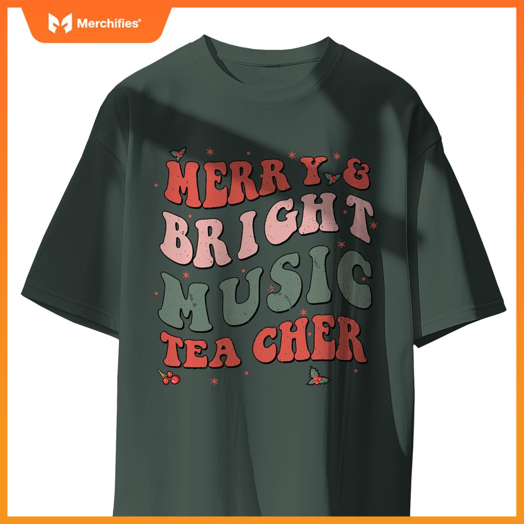Christmas groovy merry and bright music teacher